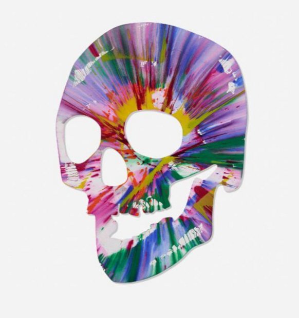 Damien Hirst Skull Spin Painting (2)