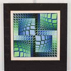 SOLD 8828 Victor Vasarely Beautiful Thez Print