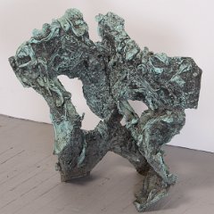 SOLD Claude Viseux Bronze Abstract Sculpture