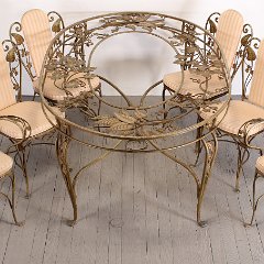 SOLD Large Salterini Dining Set 6 Chairs