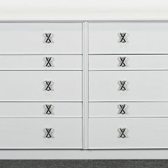 SOLD 8695 Paul Frankl 10 Drawer Dresser