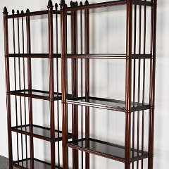 SOLD 8866 Peter Marino Pair of Etageres Bookshelves