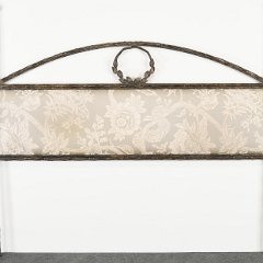 SOLD 8908 Niermann Weeks Style Hand Wrought Iron Headboard