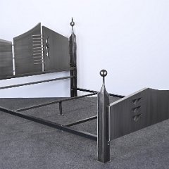 SOLD 9132 Girardini Fine Art and Design Steel Bed