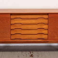 SOLD Dyrlund Sliding Door Credenza 1