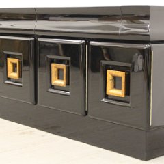 SOLD James Mont Black Credenza