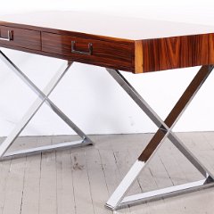 SOLD Milo Baughman X-Base Rosewood Desk