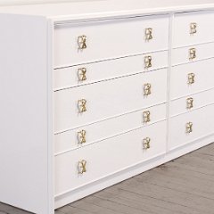 SOLD Paul Frankl White Dresser