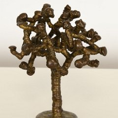 SOLD 8870 Klaus Ihlenfeld Patinated Brass Sculpture  Tree