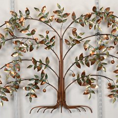 SOLD 8899 Curtis Jere Cherry Tree Wall Sculpture