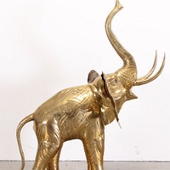 SOLD Large Brass Elephant