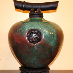 SOLD Lovein Raku Pottery Dream Keeper