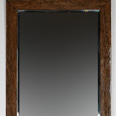 9034 Zebra Wood Lacquered Mirror