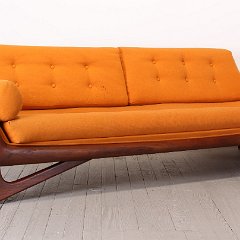 SOLD  Adrian Pearsall Orange Sofa