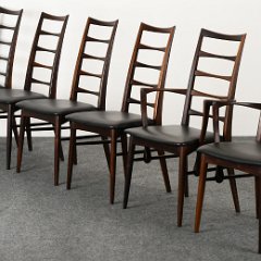 SOLD 8716 Niels Kofoed Set of 6 Chairs in Rosewood