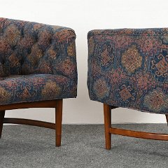 SOLD 8747 Milo Baughman Pair of Chairs