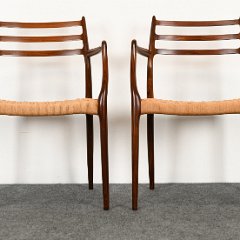 SOLD 8748 Neils O Moller Set of Rosewood Six Dining Chairs