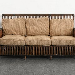 SOLD 8813 Ypsilanti Style Rattan Stick Living Room Set