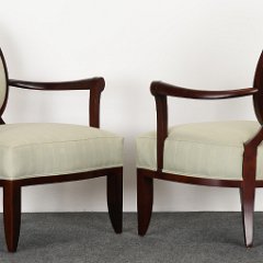 SOLD 8874 Barbara Barry for Baker Furniture Pair of Armchairs