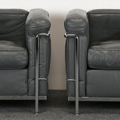 SOLD 8936 Pair of Le Corbusier LC2 Armchairs