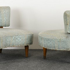 SOLD 8969 Hollywood Regency Lounge Chairs