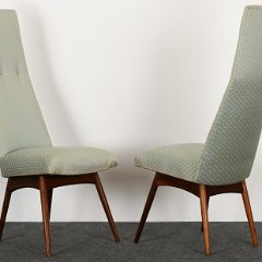 SOLD 9067 Adrian Pearsall Pair of Dining Chairs