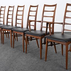 SOLD 9185 Koefoeds Hornslet 6 Lis Dining Chairs