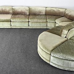 SOLD 9193 Flexsteel Sectional Sofa in the Manner of Milo Baughman