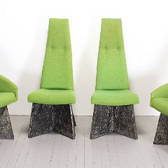 SOLD Adrian Pearsall Brutalist 4 Dining Chairs