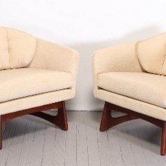 SOLD Adrian Pearsall Pair Lounge Chairs 2