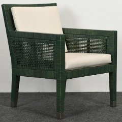 SOLD Bielecky Brothers Rattan Armchair