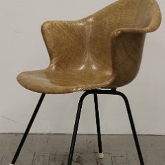 SOLD Cole Fiberglass Shell Arm Chair