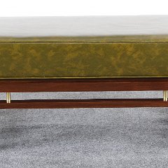 SOLD Dunbar Edward Wormley Vinyl Bench