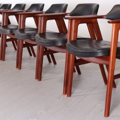 SOLD Erik Kirkegaard set of 8 Dining Chairs