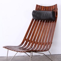 SOLD Hans Brattrud Rosewood Scandia Lounge Chair