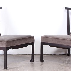 SOLD James Mont Style Asian Lounge Chairs