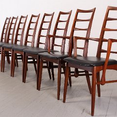 SOLD Koefoeds Hornslet Walnut 8 Dining Chairs