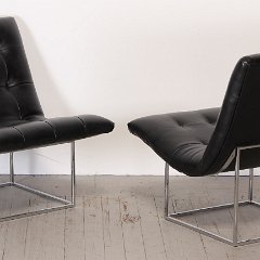 SOLD Milo Baughman Scoop Chairs