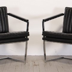 SOLD Milo Baughman Style Cantilever Chairs