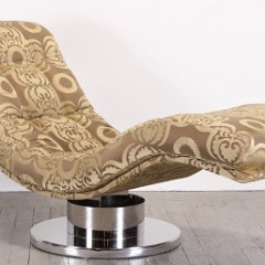 SOLD Milo Baughman Swivel Rocking Chaise