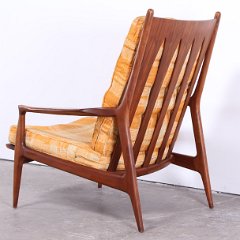 SOLD Milo Baughman Teak Archie Armchair