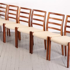 SOLD Moller Rosewood Dining Chairs 85