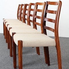SOLD Niels O Moller Rosewood Chairs No 85