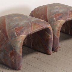 SOLD Pair of Directional Benches 1985