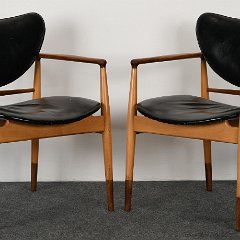 SOLD Pair of Finn Juhl Armchairs for Baker Model 48