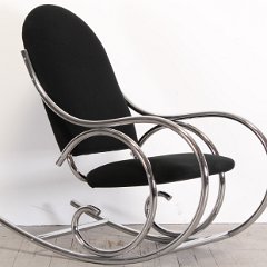 SOLD Thonet Style Chrome Rocker