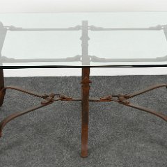 SOLD 8757 Bridle Strap Coffee Table