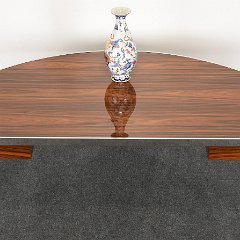 SOLD 8807 Mezzaluna Desk by Leon Rosen for Pace Collection