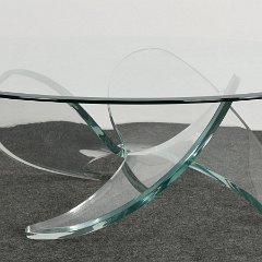 SOLD 8830 Knut Hesterberg Style Lucite Coffee Table