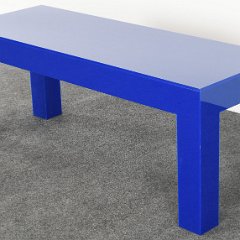 SOLD 8923 Blue Lucite Acrylic Coffee Table